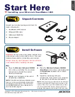 Preview for 1 page of Microtek ScanMaker i280 Start Here Manual