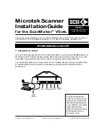 Microtek ScanMaker V6USL Installation Manual preview