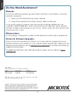 Предварительный просмотр 8 страницы Microtek XT5750 HS Instruction Manual