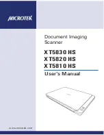 Microtek XT5810 HS User Manual предпросмотр