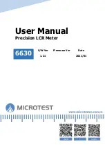 Microtest 6630 User Manual preview