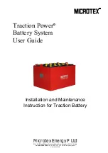 MICROTEX Traction Power User Manual preview