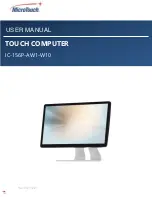 MicroTouch IC-156P-AW1-W10 User Manual preview