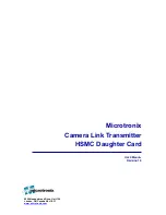 Предварительный просмотр 1 страницы MICROTRONIX HSMC Daughter Card User Manual