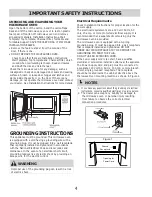 Preview for 4 page of Microvent Microwave Oven Use & Care Manual