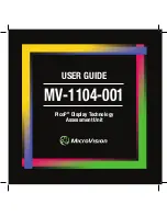 MicroVision MV-1104-001 User Manual предпросмотр