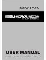 MicroVision MV1-A User Manual preview