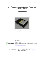 Preview for 1 page of MicroVision PicoP PEK3 with HDMI User Manual