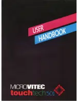 MICROVITEC TOUCHTECH 501 Manual preview