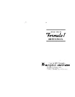 Microvoice Corporation Formula-1 User Manual preview