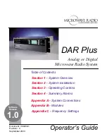 Preview for 1 page of Microwave Radio Communications DAR Plus Operator'S Manual