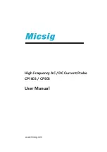 Предварительный просмотр 1 страницы Micsig CP1003 User Manual