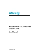 Предварительный просмотр 1 страницы Micsig CP1003B User Manual