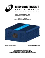 Mid-Continent Instrument MD50 series Installation Manual And Operating Instructions preview