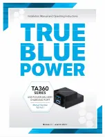 Preview for 1 page of Mid-Continent Instrument True Blue Power TA360 Series Installation Manual And Operating Instructions