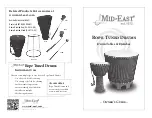 MID-EAST Rope Tuned Drums Owner'S Manual preview