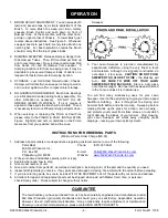 Предварительный просмотр 4 страницы MID WEST PRODUCTS B-319SSNT Owner'S Manual And Parts List