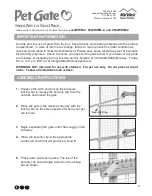 Preview for 1 page of Mid-West Pet Gate 2924WWM-2 Assembly Instructions Manual