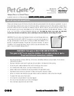 Mid-West Pet Gate 2929SW Assembly Instructions Manual preview