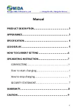 Предварительный просмотр 2 страницы MIDA MIDA-EVSE-PA16S Product Manual