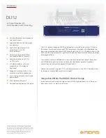 Preview for 1 page of Midas DL152 Specifications