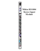 Preview for 15 page of Midas HERITAGE 1000 Operator'S Manual