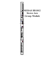 Preview for 23 page of Midas HERITAGE 1000 Operator'S Manual