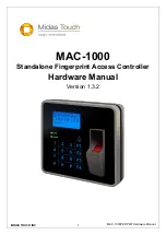 Preview for 1 page of Midas MAC-1000 Hardware Manual