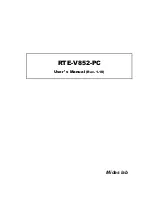 Midas RTE-V852-PC User Manual preview