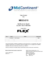 Preview for 1 page of Midcontinent MD23-215 User Manual