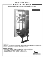 Предварительный просмотр 1 страницы Middle Atlantic Products AX-SXR Series Instruction Sheet