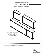 Preview for 1 page of Middle Atlantic Products C3 1-bay Instruction Sheet