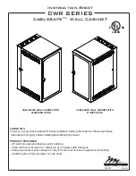 Middle Atlantic Products Cablesafe CWR Series Instruction Sheet preview