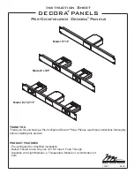 Middle Atlantic Products DECORA T1P Instruction Sheet предпросмотр