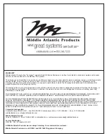 Preview for 8 page of Middle Atlantic Products ERK Series Instruction Sheet