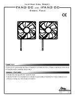 Предварительный просмотр 1 страницы Middle Atlantic Products Essex FAN2-DC Instruction Sheet