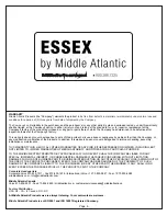 Предварительный просмотр 6 страницы Middle Atlantic Products Essex FAN2-DC Instruction Sheet