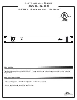 Предварительный просмотр 1 страницы Middle Atlantic Products ESSEX PWR-9-RP Instruction Sheet