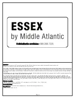 Предварительный просмотр 4 страницы Middle Atlantic Products ESSEX PWR-9-RP Instruction Sheet