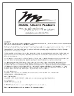 Preview for 7 page of Middle Atlantic Products EWR Series Instruction Sheet