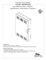 Middle Atlantic Products HDR Series Instruction Sheet preview