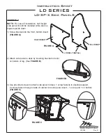 Предварительный просмотр 1 страницы Middle Atlantic Products LD-SP Series Instruction Sheet