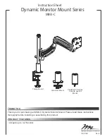 Preview for 1 page of Middle Atlantic Products MM3-C Series Instruction Sheet