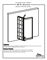 Preview for 1 page of Middle Atlantic Products SFR Series Instruction Sheet