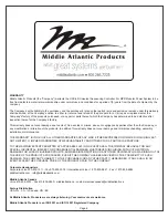 Preview for 6 page of Middle Atlantic Products USC-6R Instruction Sheet