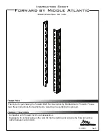 Preview for 1 page of Middle Atlantic Forward BGR Instruction Sheet