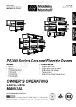 Предварительный просмотр 1 страницы Middleby Marshall PS300 Series Owner'S Operating And Installation Manual