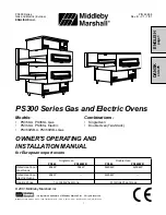 Middleby Marshall PS360-L Owner'S Operating And Installation Manual предпросмотр