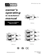 Middleby Marshall PS528 (Double) Owner'S Operating & Installation Manual preview