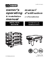 Preview for 1 page of Middleby Marshall PS570 series Owner'S Operating & Installation Manual